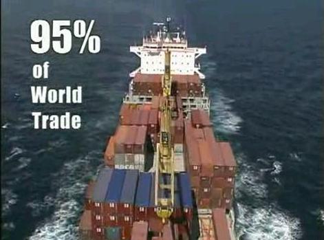 USMMA Video showing 95% of all global goods travel by sea